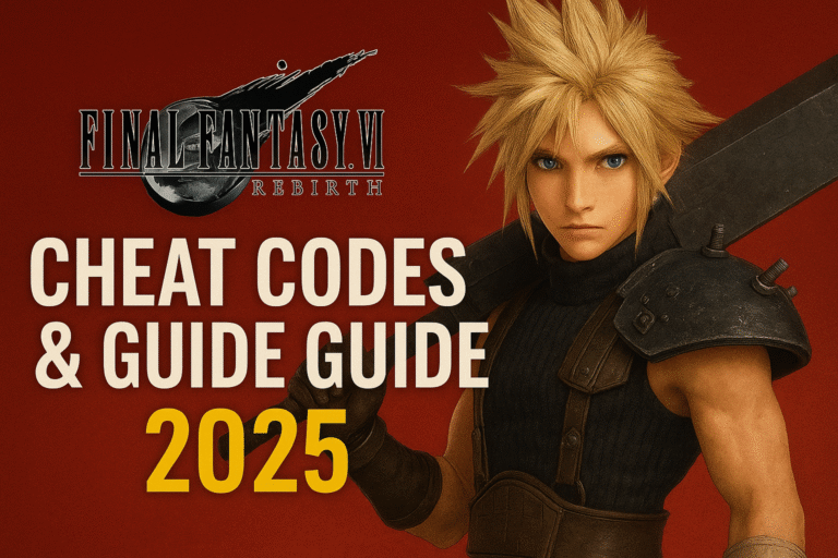 Final Fantasy VII Rebirth Codes, Updates & Best Tech Setup Guide (2025)