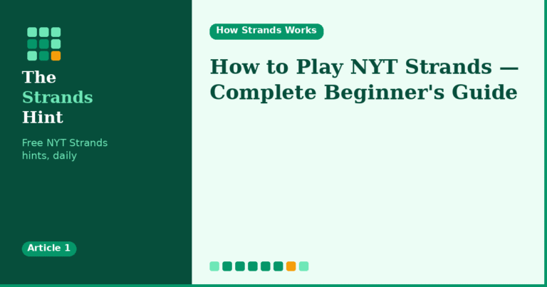 how to play NYT Strands